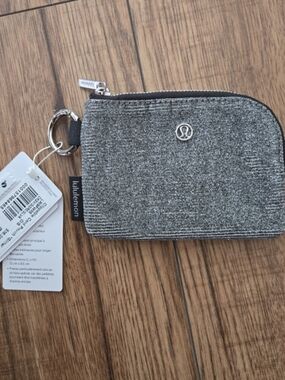 Lululemon Card Pouch/wallet, Silver Glitter Nwt